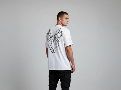 FAR2FEAR Unisex White Skeletal T-Shirt