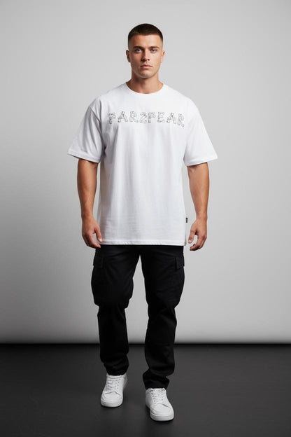 FAR2FEAR Unisex White Skeletal T-Shirt