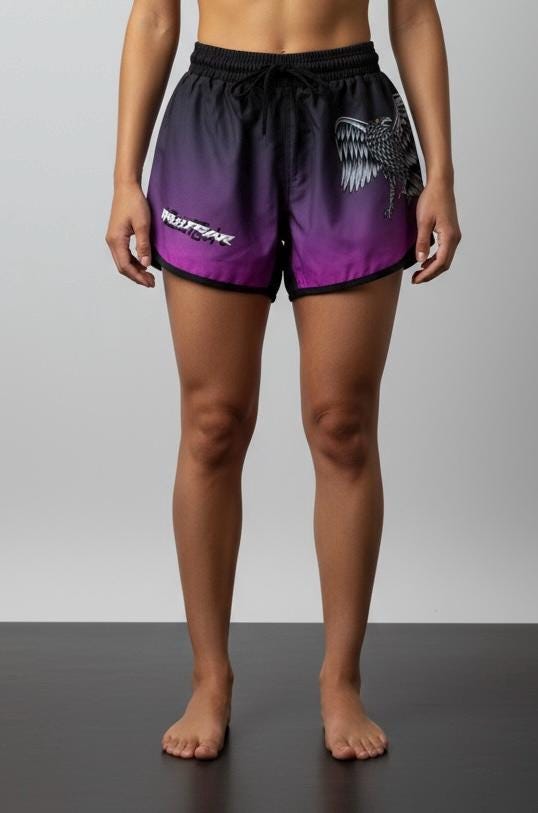 FAR2FEAR Womens No Gi - Master The Skies Rashguard & Short Set