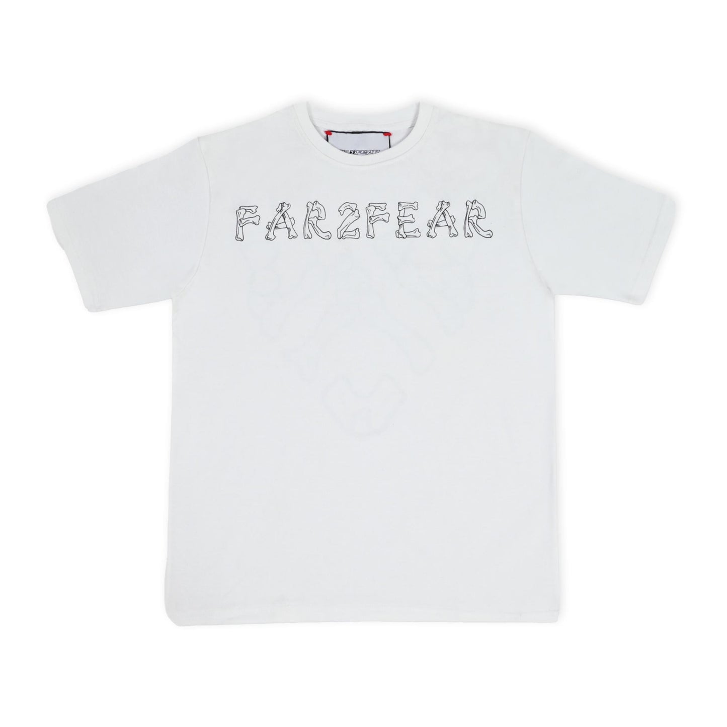 FAR2FEAR Unisex White Skeletal T-Shirt
