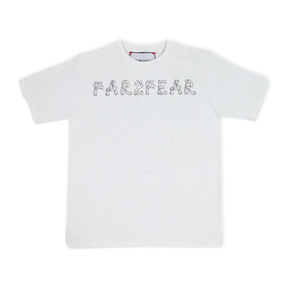 FAR2FEAR Unisex White Skeletal T-Shirt