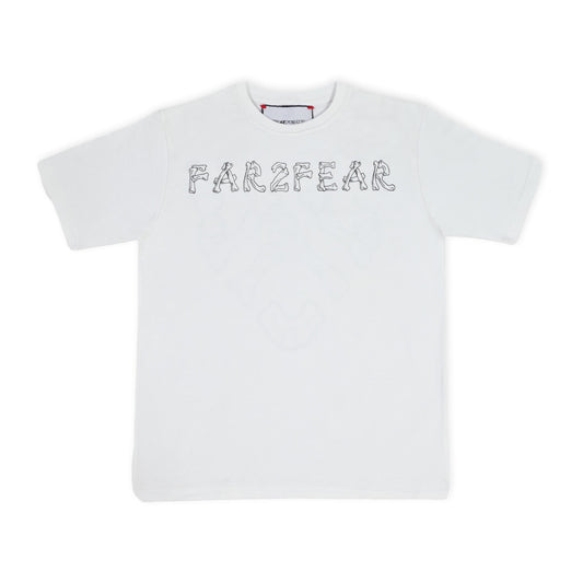 FAR2FEAR Unisex White Skeletal T-Shirt