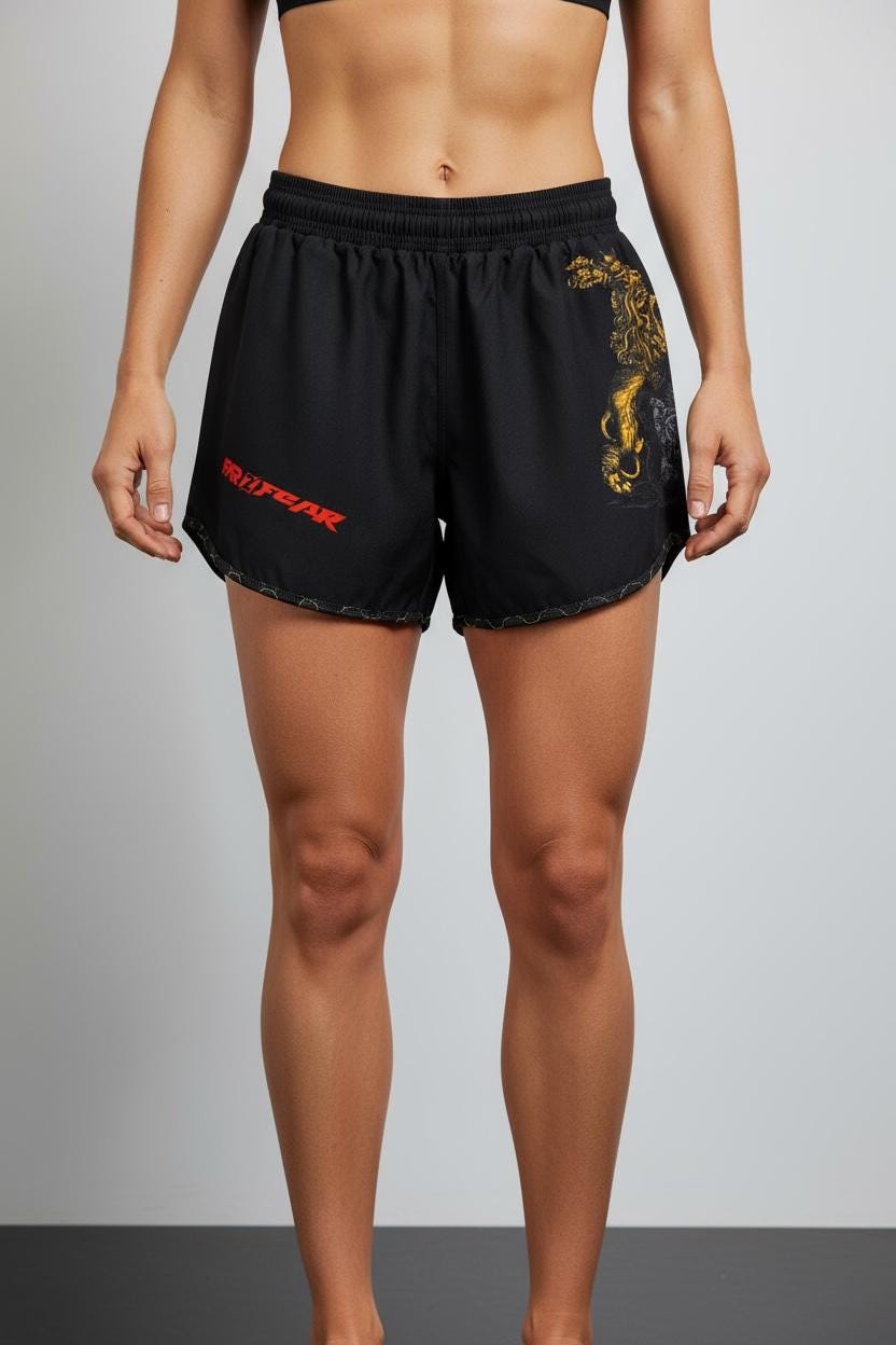 FAR2FEAR Womens No Gi - Crowned Conqueror Rashguard & Short Set