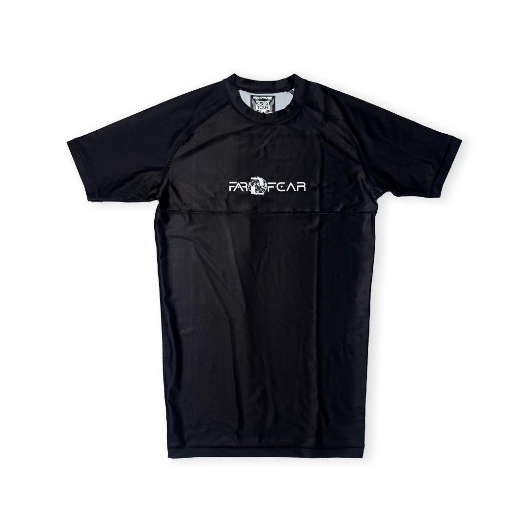 FAR2FEAR Genesis Series Men's Rashguard - IBJJF Legal- Black