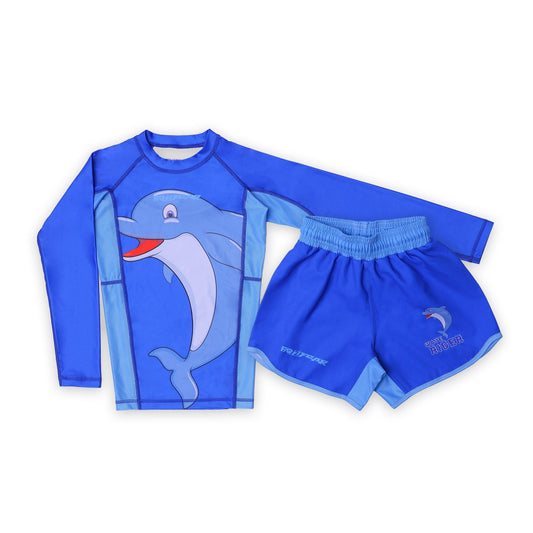 FAR2FEAR Kids No Gi - Wave Rider Rashguard & Short Set