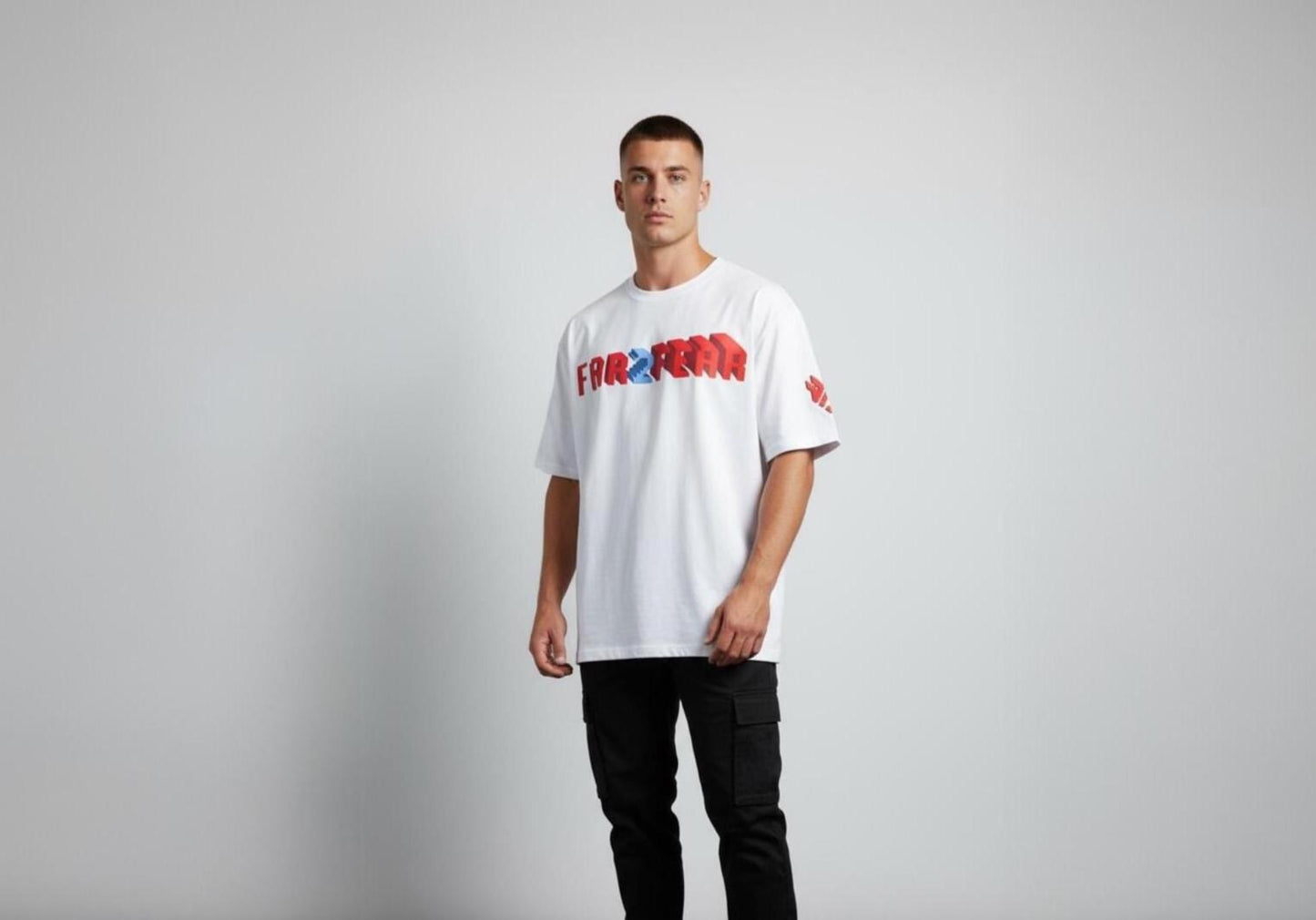 FAR2FEAR Unisex White DTF Printed T-Shirt