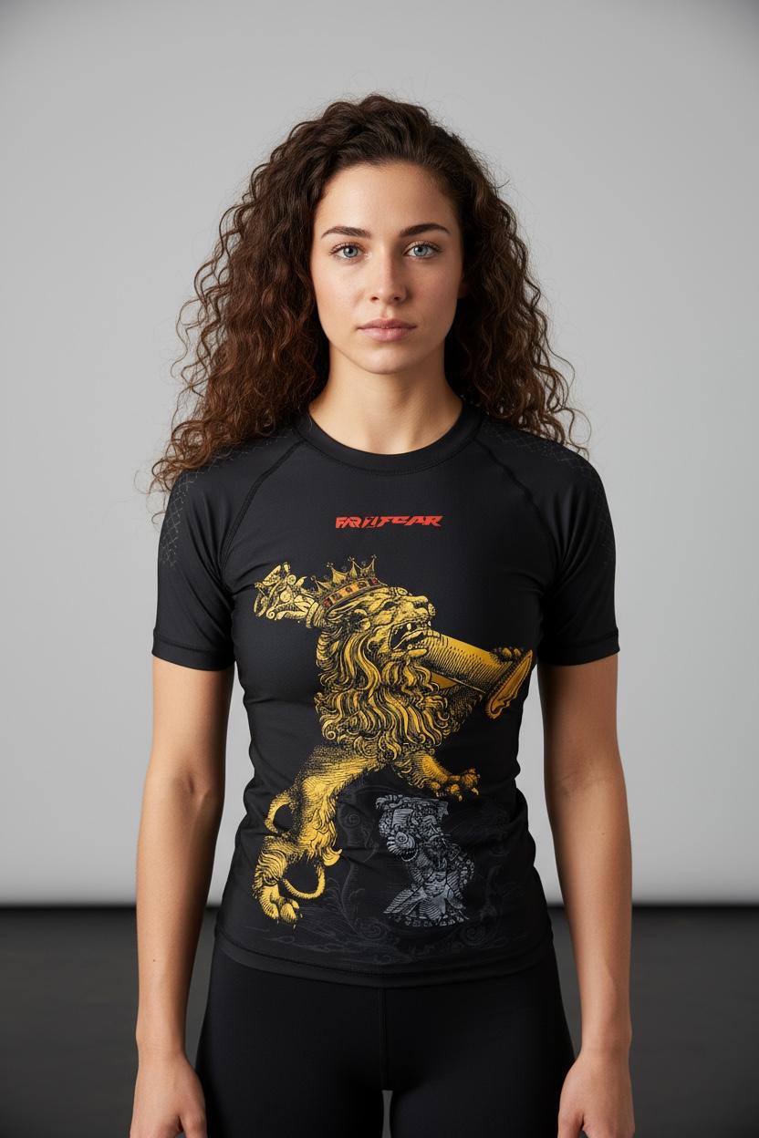 FAR2FEAR Womens No Gi - Crowned Conqueror Rashguard & Short Set