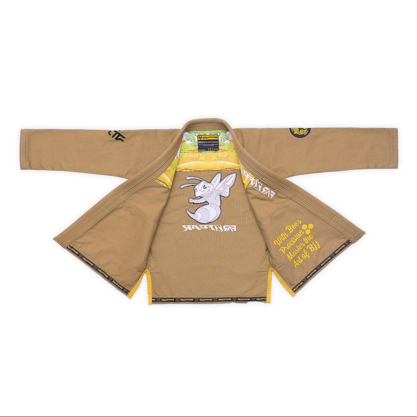 FAR2FEAR Kids Brazilian Jiu Jitsu Kimono - Buzzing Bees