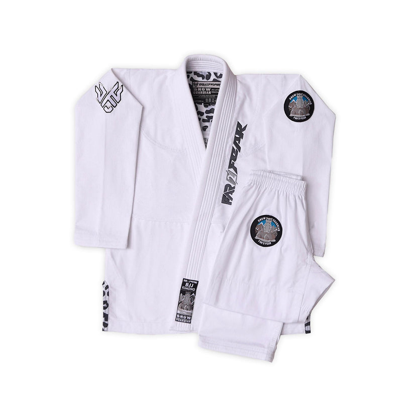 FAR2FEAR Kids Brazilian Jiu Jitsu Gi- Snow Guardian