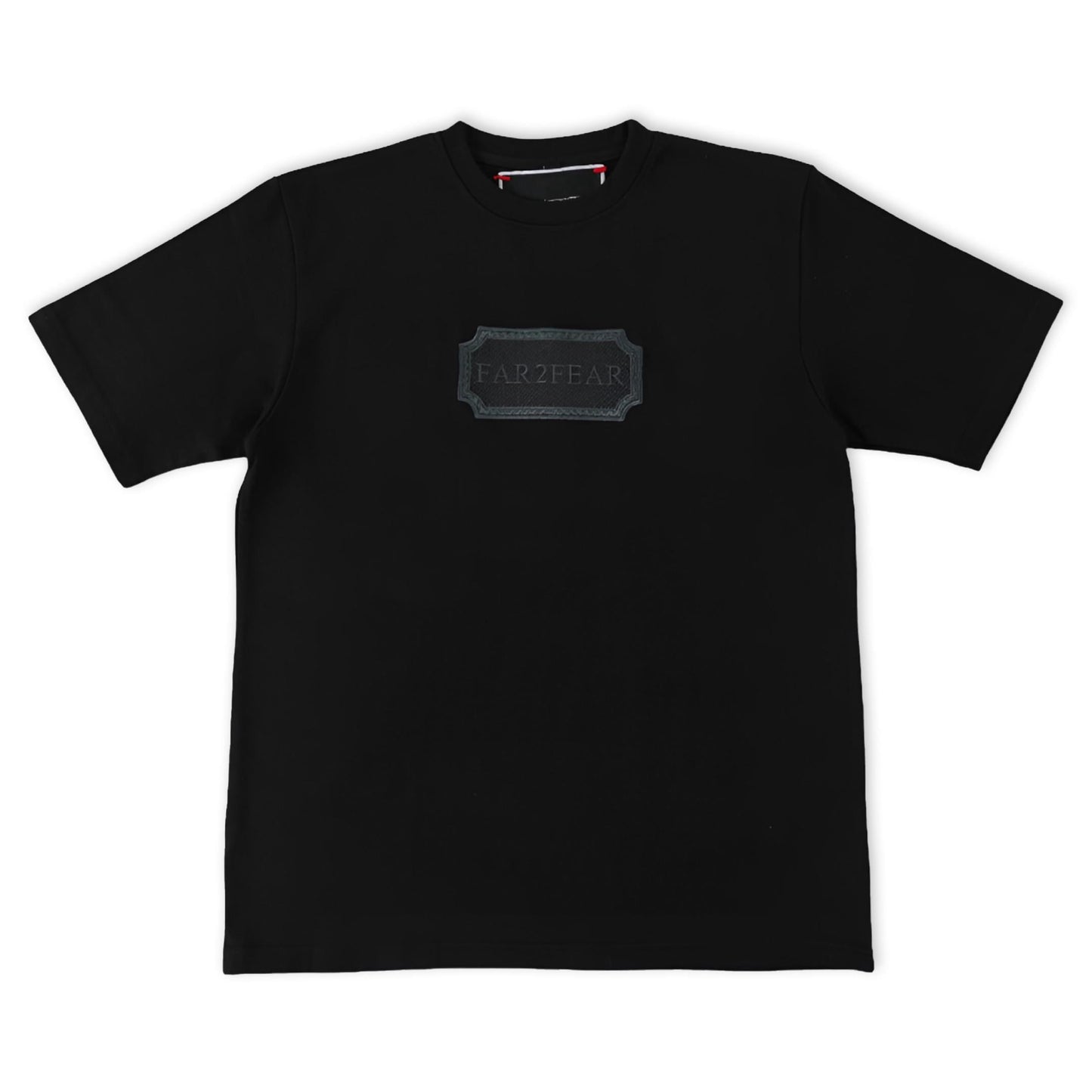FAR2FEAR Unisex Black Embroidered T-Shirt