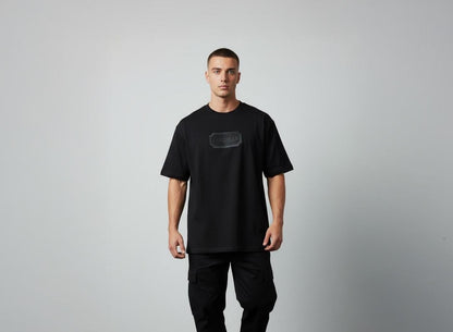FAR2FEAR Unisex Black Embroidered T-Shirt