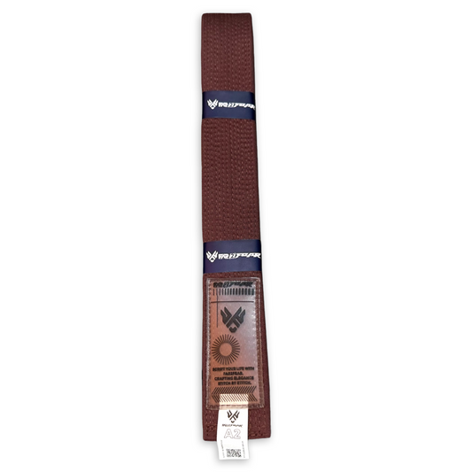 FAR2FEAR Brazilian Jiu Jitsu Belt-IBJJF Competition Legal-Brown