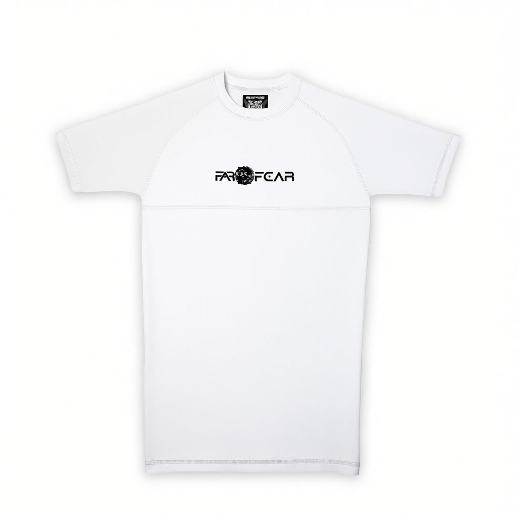 FAR2FEAR Genesis Series Men's Rashguard - IBJJF Legal- White