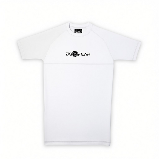 FAR2FEAR Genesis Series Men's Rashguard - IBBJF Legal- White