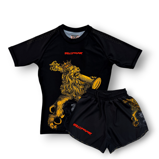 FAR2FEAR Womens No Gi - Crowned Conqueror Rashguard & Short Set