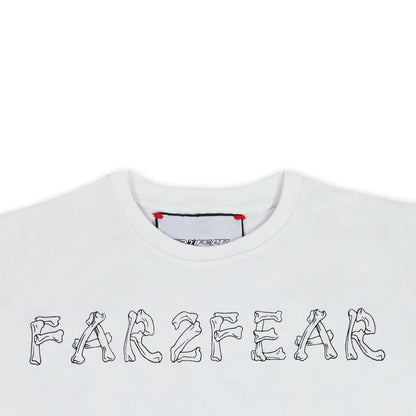 FAR2FEAR Unisex White Skeletal T-Shirt