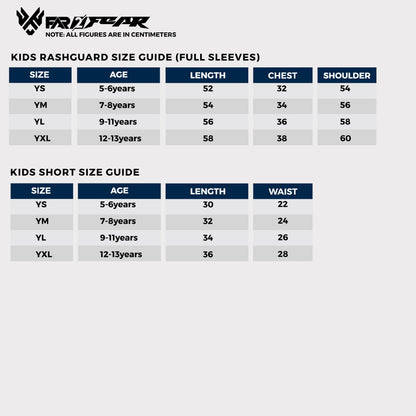 FAR2FEAR Kids No Gi - Wave Rider Rashguard & Short Set