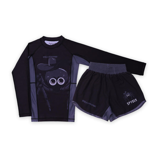 FAR2FEAR Kids No Gi- Spyder Rashguard & Short Set